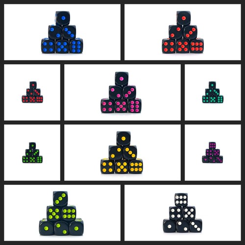 Dadi neri set - dadi, 16