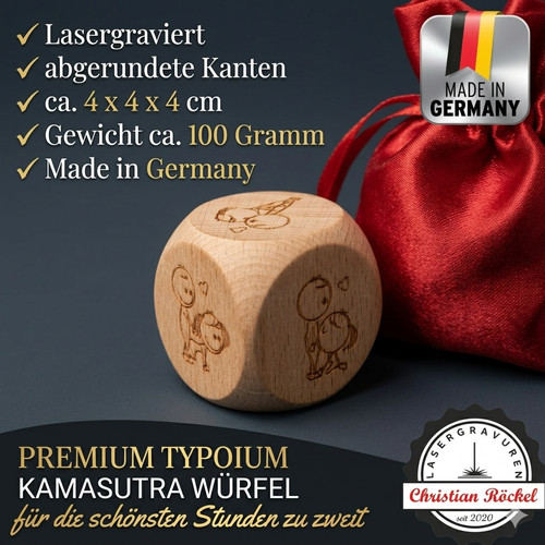 Dado kamasutra legno inciso - kamasutra,